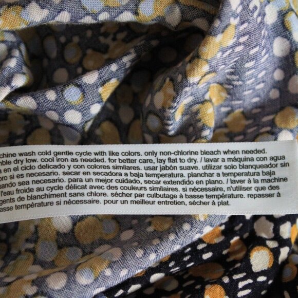 ELOQUII Elements Plus Size Mixed Dot Print Midi Dress with Smocked Bodice 22/24 - Picture 9 of 9